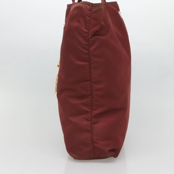 PRADA Hand Bag Nylon Red Auth - Picture 5 of 16